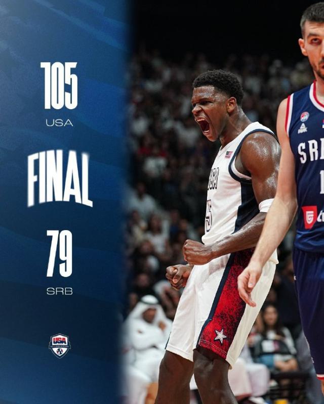 178体育赛事-美国男篮两节击溃塞尔维亚 进攻凶猛+锁死约基奇